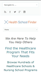 Mobile Screenshot of healthschoolfinder.com